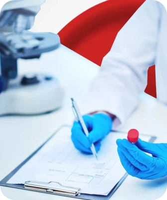 Medical professional taking notes on a supplement