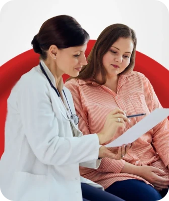 Female Doctor Consulting with Female patient