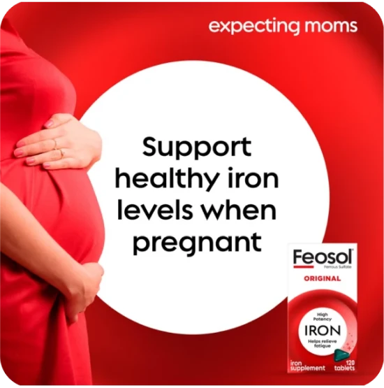Support healthy iron levels when pregnant